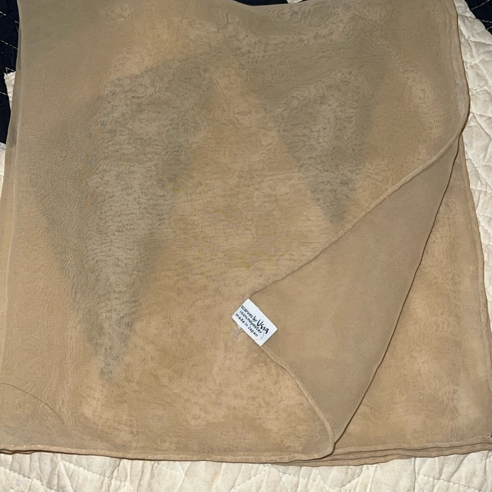 Vintage scarves by Vera Neumann sheer square scarf 20”